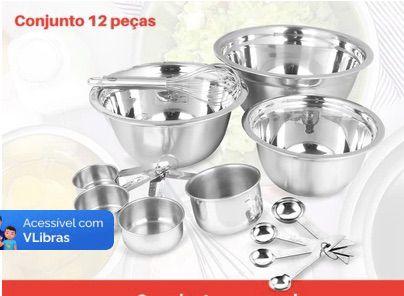 Kit Medidores Culinários Inox